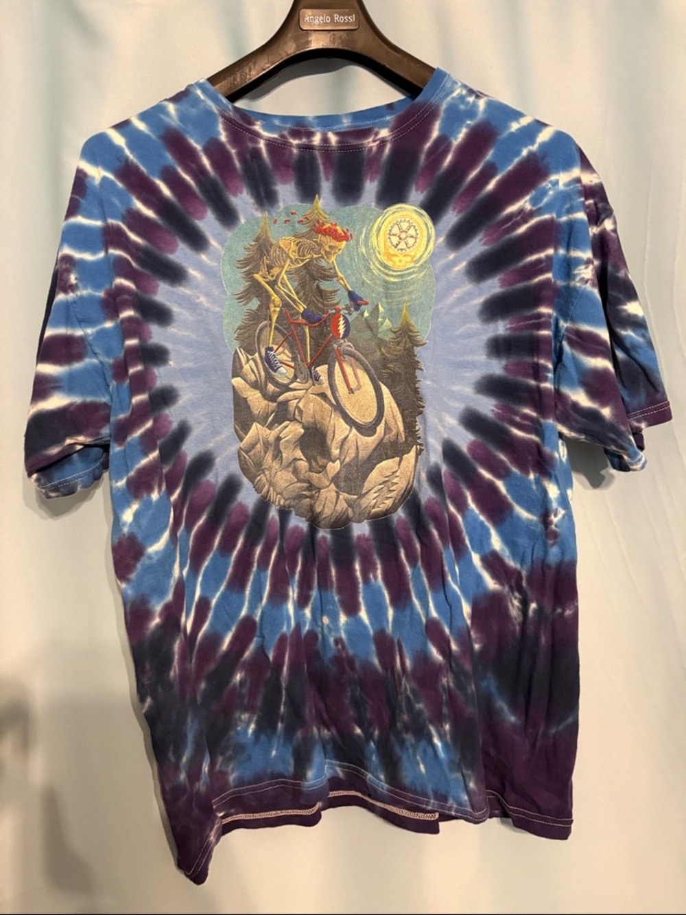 Tie-Dye Graphic Grateful Dead Mountain Biking- Blue & Purple